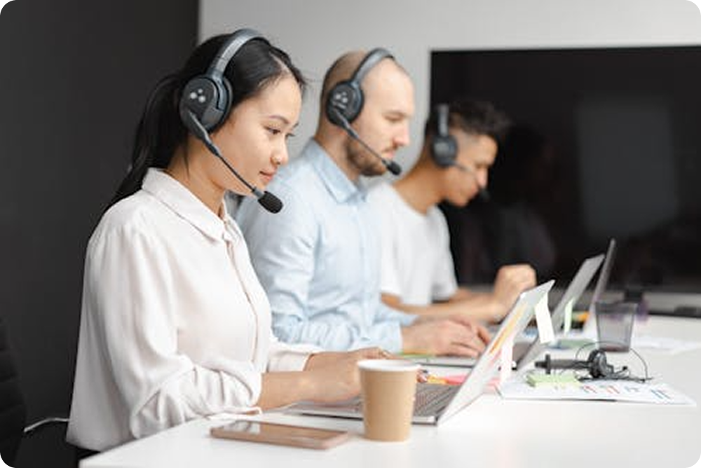 iRevMed AR recovery specialists conducting voice resolution and payer follow-ups for aging healthcare claims.